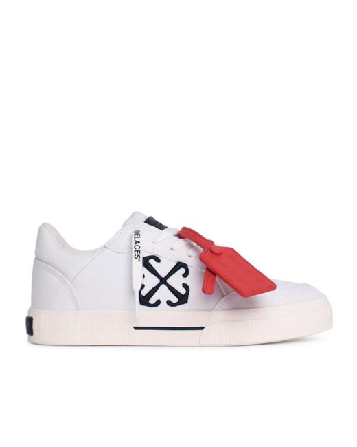 Off-White c/o Virgil Abloh Pink New Low Vulcanized Canvas Sneakers