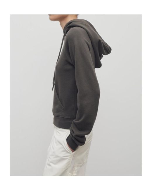 The Row Green Ribbed-Trim Hoodie
