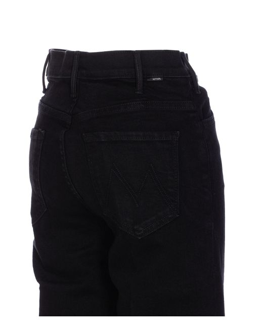 Mother Black Belt Loop Jeans