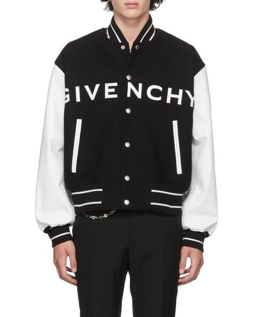 Givenchy Black Reversible Bomber Jacket for men