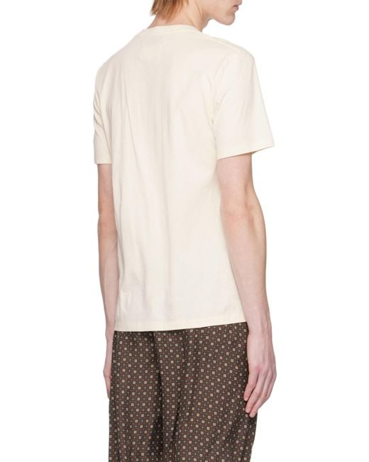Maison Margiela White Round-Neck Short-Sleeve T-Shirt for men