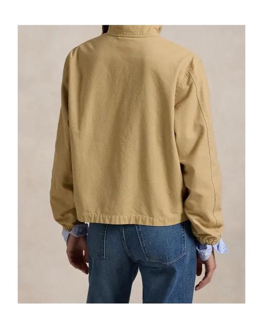 Polo Ralph Lauren Natural High Neck Zipped Jacket