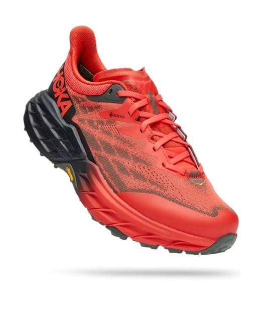 Hoka One One Red Speedgoat 5 Gtx Low-Top Sneakers for men