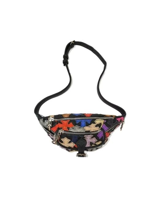 Chrome Hearts White Zipper Waist Bag for men