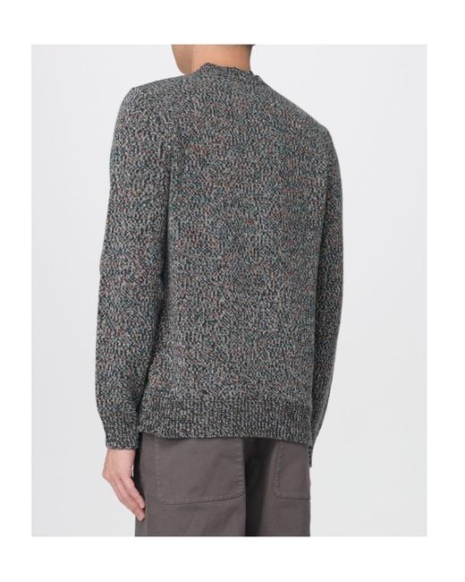 Barena Gray Crew-Neck Sweater for men
