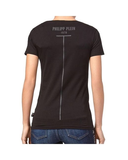 Philipp Plein Black Logo Details T-Shirt