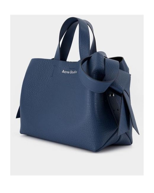Acne Blue Double-Handle Cross-Body Bag for men