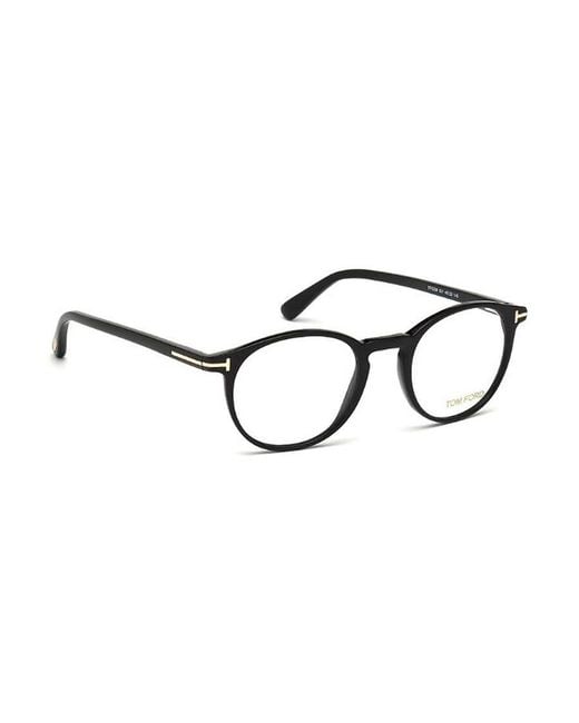 Tom Ford White Eyewear Round Frame Glasses