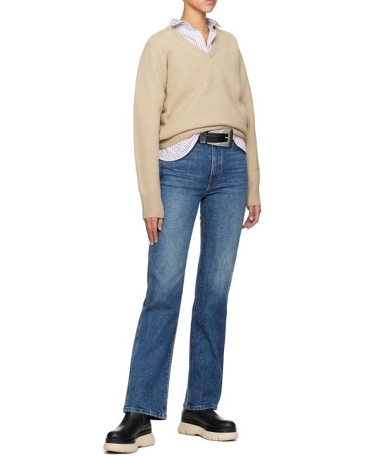 Khaite Blue High-Waist Jeans