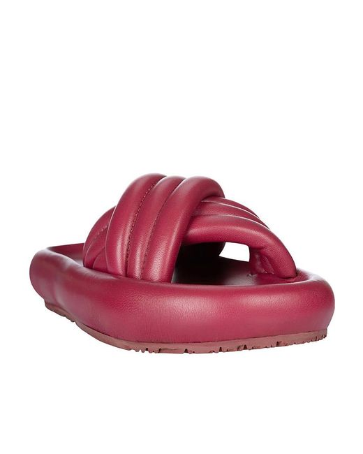 Isabel Marant Red Logo Slippers