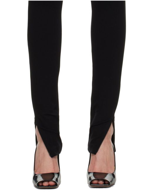 Totême Black Totême Zip Leggings Pants