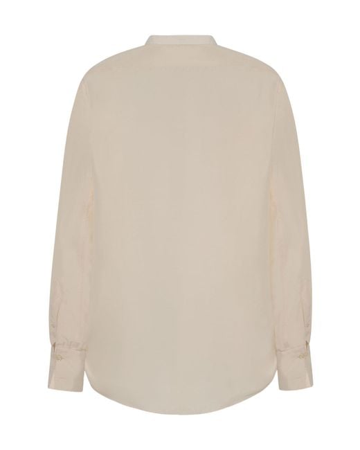 The Row White Long-Sleeved Shirt