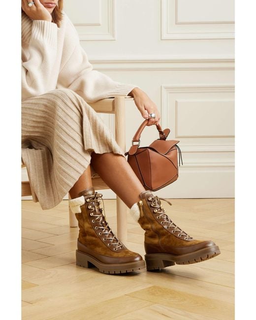 Aquazzura Brown Very Cortina Leather Boots