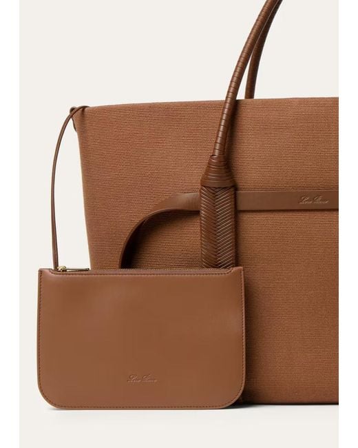 Loro Piana Brown Ghiera Shopper Large