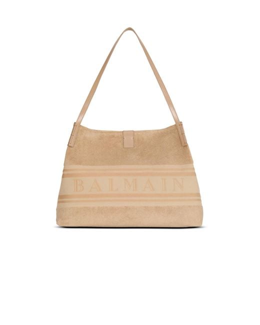 Balmain Natural Medium Release Tote Bag