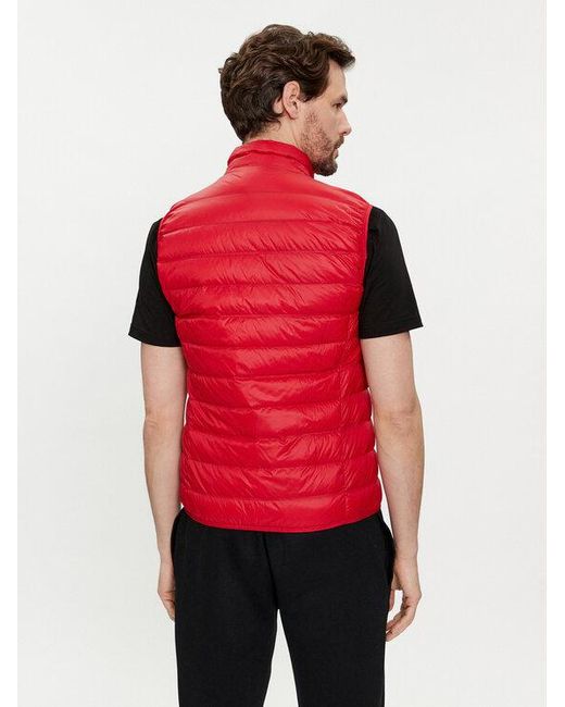 EA7 Red Core Identity Puffer Gilet for men