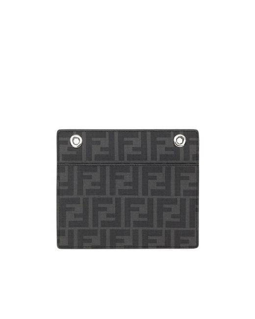 Fendi Black Peekaboo Clutch Bag for men