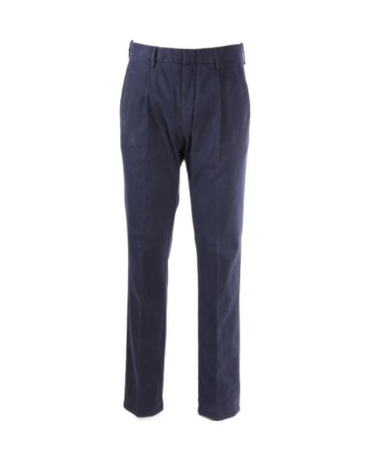 Zegna Blue Slim-Fit Casual Pants for men