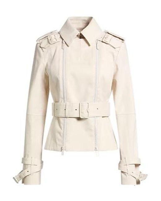 Burberry Natural Double Breasted Pea Coat