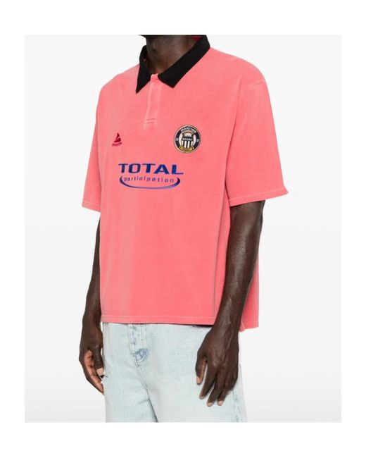 Martine Rose Logo Embroidered Polo Shirt for men