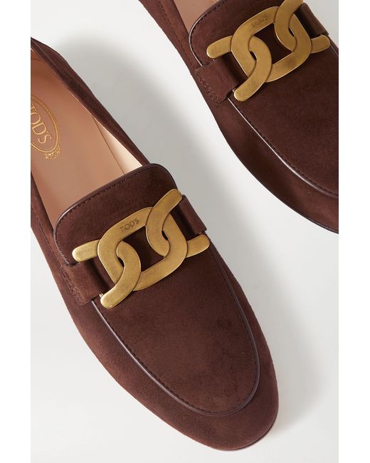 Tod's Pink Kate Buckle Detail Loafers