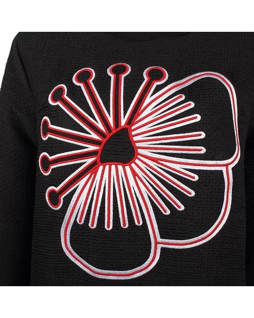KENZO Black Round-Neck Pullover Sweater