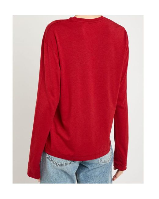 Totême Red Jersey Top