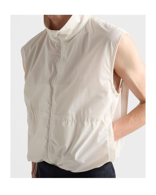 Prada Natural Re-Nylon Vest for men