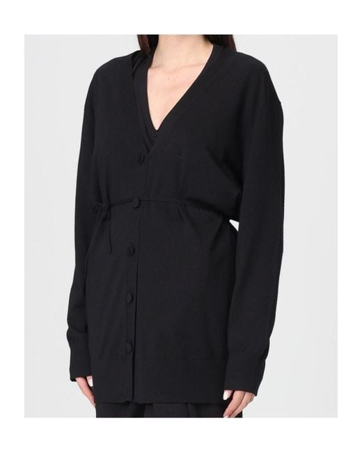 Dries Van Noten Black Belted Cardigan