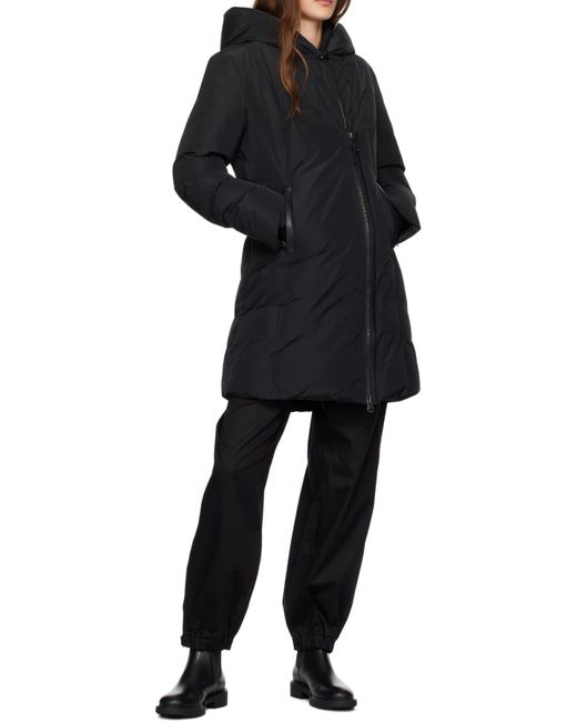 Mackage Black Hooded Down Jacket