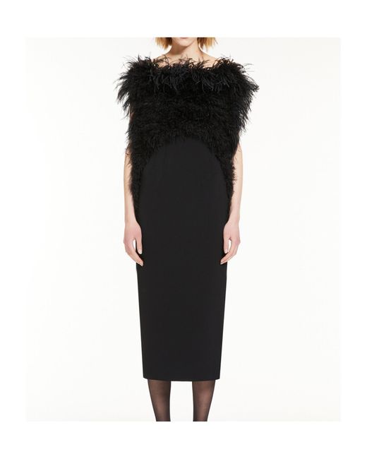 Sportmax Black Cut-Out Sleeveless Dress