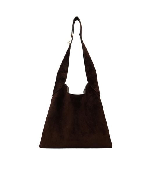 Gabriela Hearst Black Magnetic Buckle Tote Bag