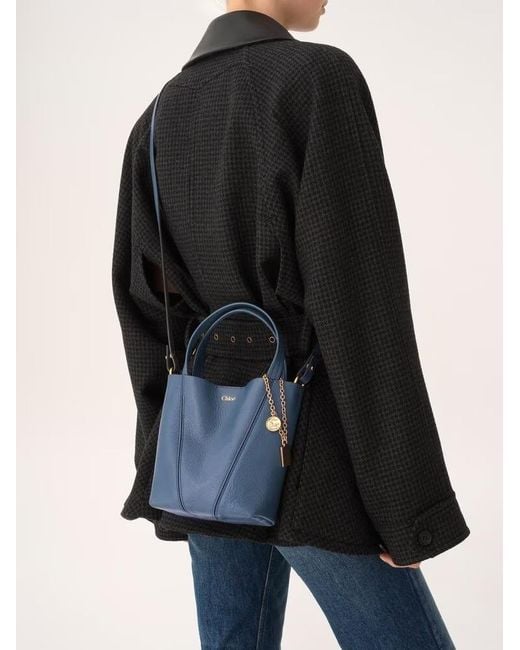 Chloé Blue Chloé Spin Chain Shoulder Bag