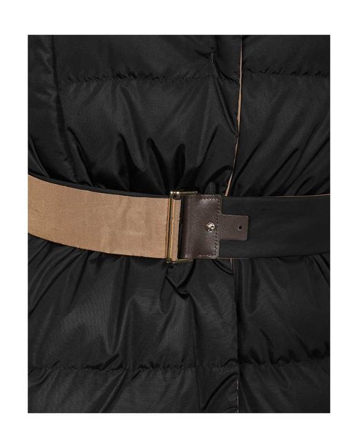 Max Mara Black Logo Down Jacket