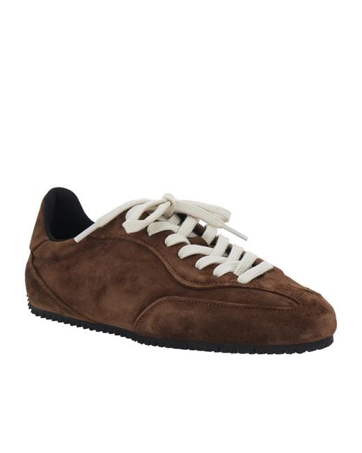 Axel Arigato Brown Suede Lace-Up Low-Top Sneakers for men