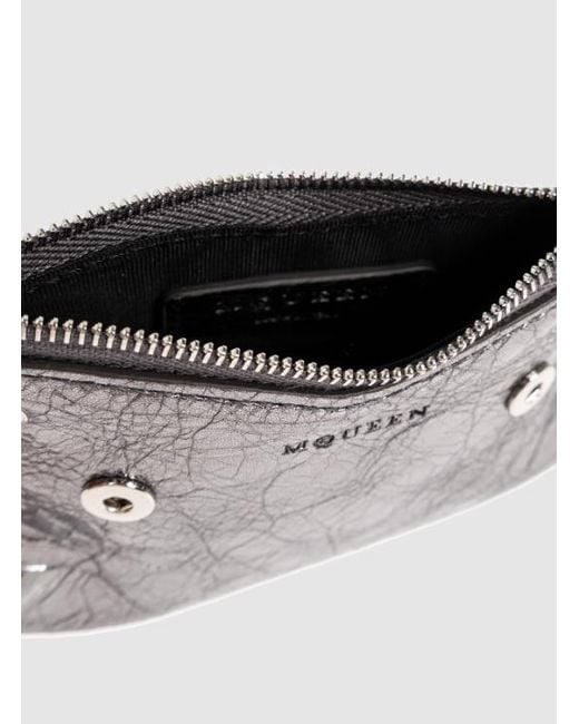 McQueen White Logo Keychain Wallet