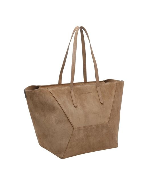Brunello Cucinelli Brown Bc Duo Tote Bag