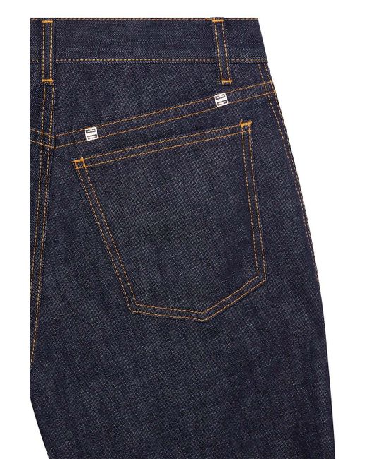 Givenchy Blue High-Waisted Boot Cut Jeans