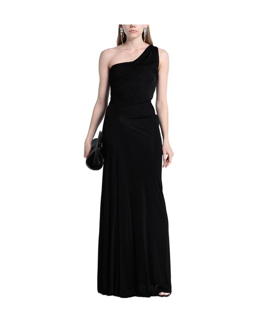 Saint Laurent Black Solid-Color Off-Shoulder Top