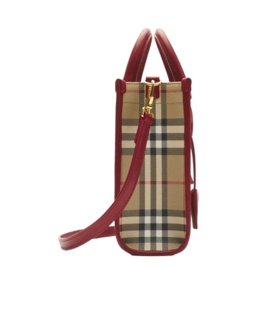 Burberry Red Mini Freya Tote