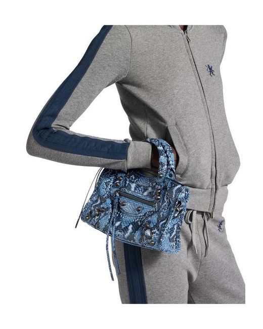 Balenciaga Blue Le City Mini Shoulder Bag