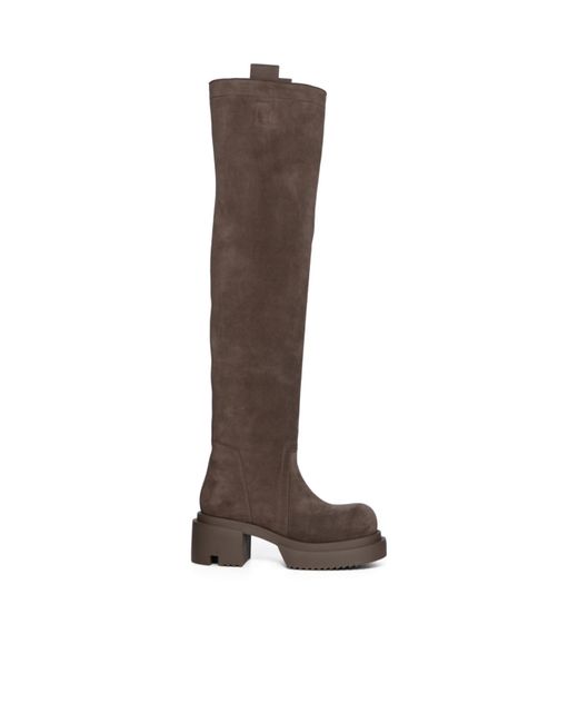 Rick Owens Brown Bogun Boots