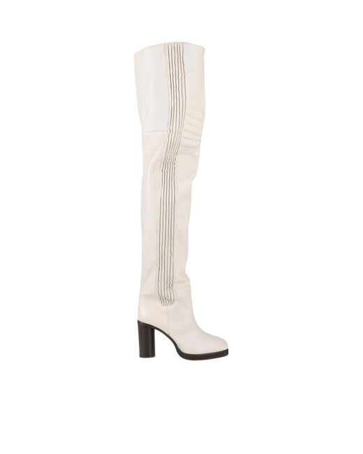 Isabel Marant White Solid Color Boots
