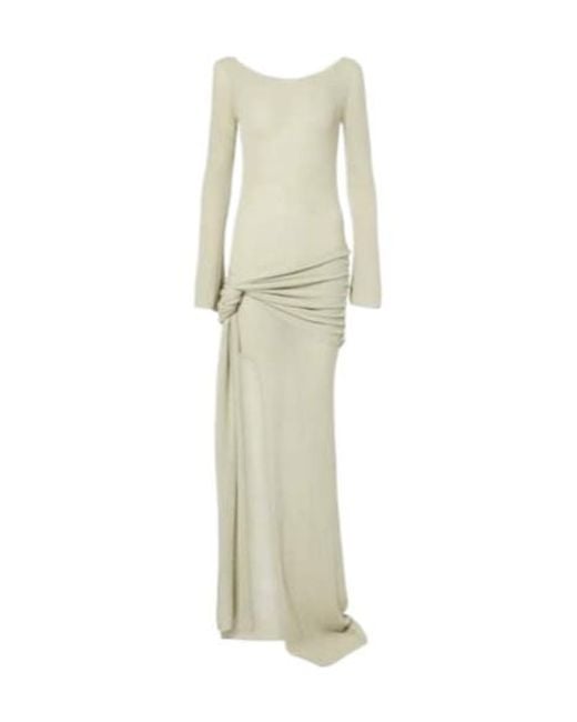 AYA MUSE White Astra Cotton-Blend Maxi Dress