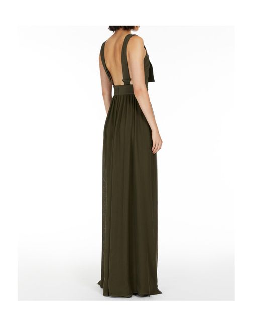 Max Mara Green Argenta Panelled Jumpsuit