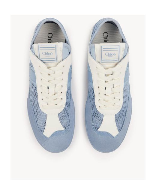Chloé Blue Chloé Kick Lace-Up Sneakers