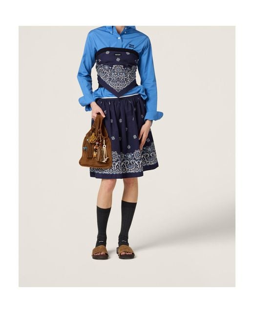 Miu Miu Blue Skirts