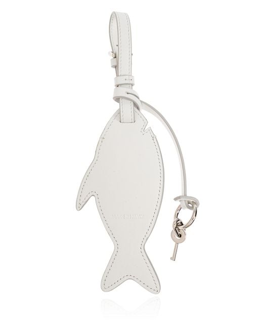 Dolce & Gabbana White Calfskin Keyring for men