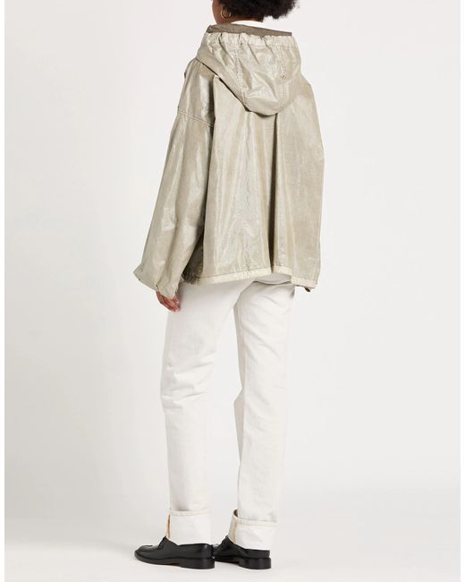 Maison Margiela Gray Plain Hooded Casual Coat