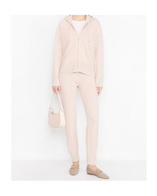 Eleventy White Drawstring Knitted Track Pants